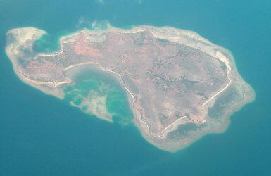Typical fringing reef around small island