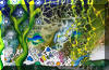 Detail from The Emerald Grouper, painting #9 in the Liza's Reef Series, by Lee James Pantas