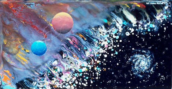 "The Rescue of Earth" Painting by Lee James Pantas 1989