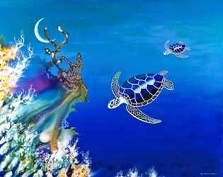 The Twin Turtles of Oceania, by Lee James Pantas