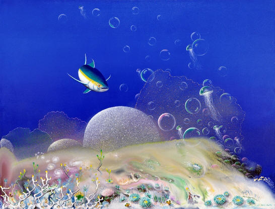 The Garden of Departing Dreams by Lee James Pantas, Liza's Reef, coral reef art